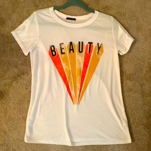 Beauty white t-shirt